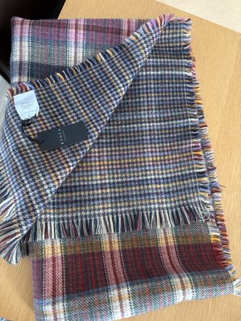 ELORA Écharpe chaude à carreaux Cloza, NEUF