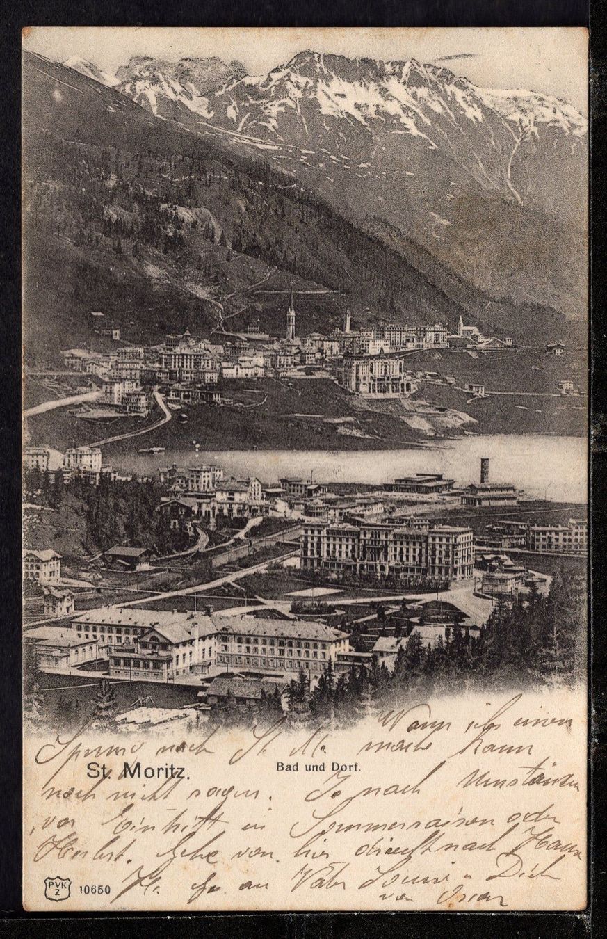 Cartes postales: St. Moritz, 11.III.11   Bad und Dorf – D'occasion à Aarau par kufi44