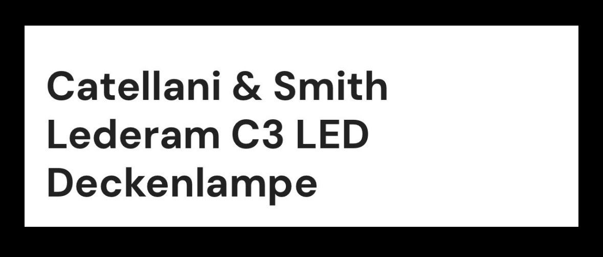 Catellani & Smith Lampadari & plafoniere: Catellani & Smith Lederam LED Moderne Designer Lampe – Usato da Rifferswil venduto da hermyshermy 7