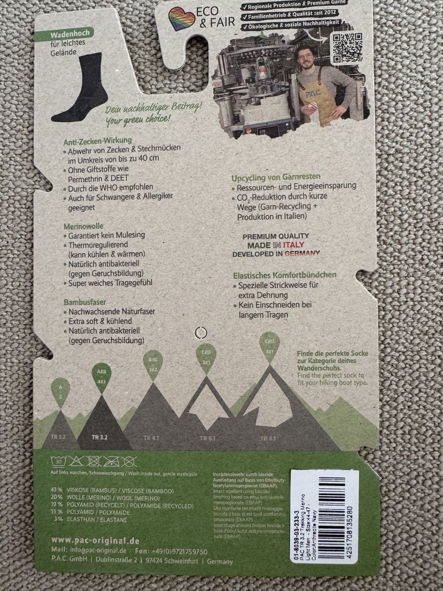Calze: Trekkingsocken/Wandersocken – Nuovo e nell'imballaggio originale da Luzern venduto da ylep3 1