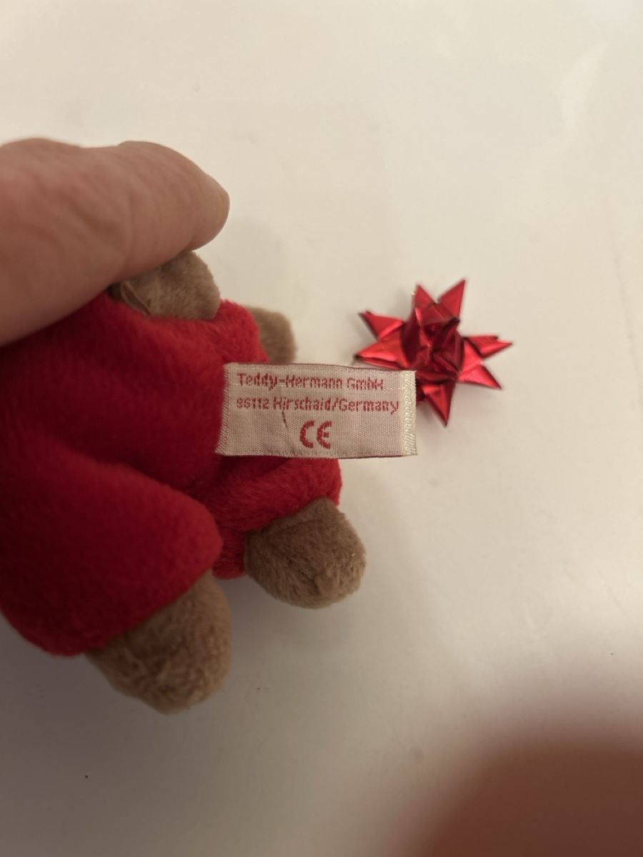 Teddy Hermann Giocattoli: Wunderhübscher um Teddy Hermann - Weihnachtsbär – Nuovo (secondo la descrizione) da allschwil venduto da basel5 2