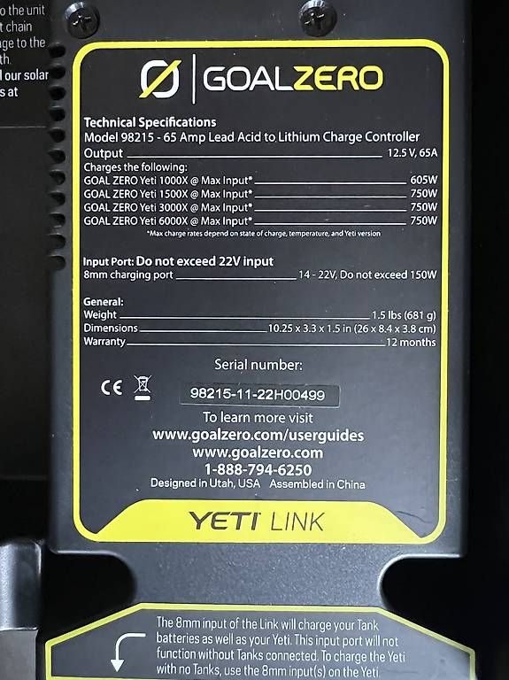 Dispositivi a energia solare: Goal Zero Yeti tank + Yeti Link – Usato da Zürich venduto da fotolli 3