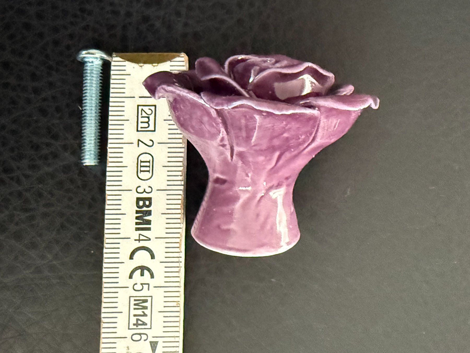 Ferramenta: MÖBELKNOPF  Porzellan Rose violett – Nuovo (secondo la descrizione) da Subingen venduto da ArtBead 4