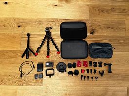 GoPro HERO 5 Black mit viel Zubehör