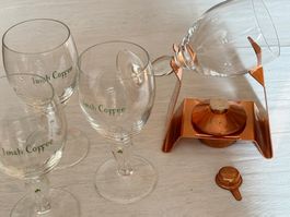 Irish Coffee Set 5-teilig, Kupfer & Glas Spring Brenner Neu