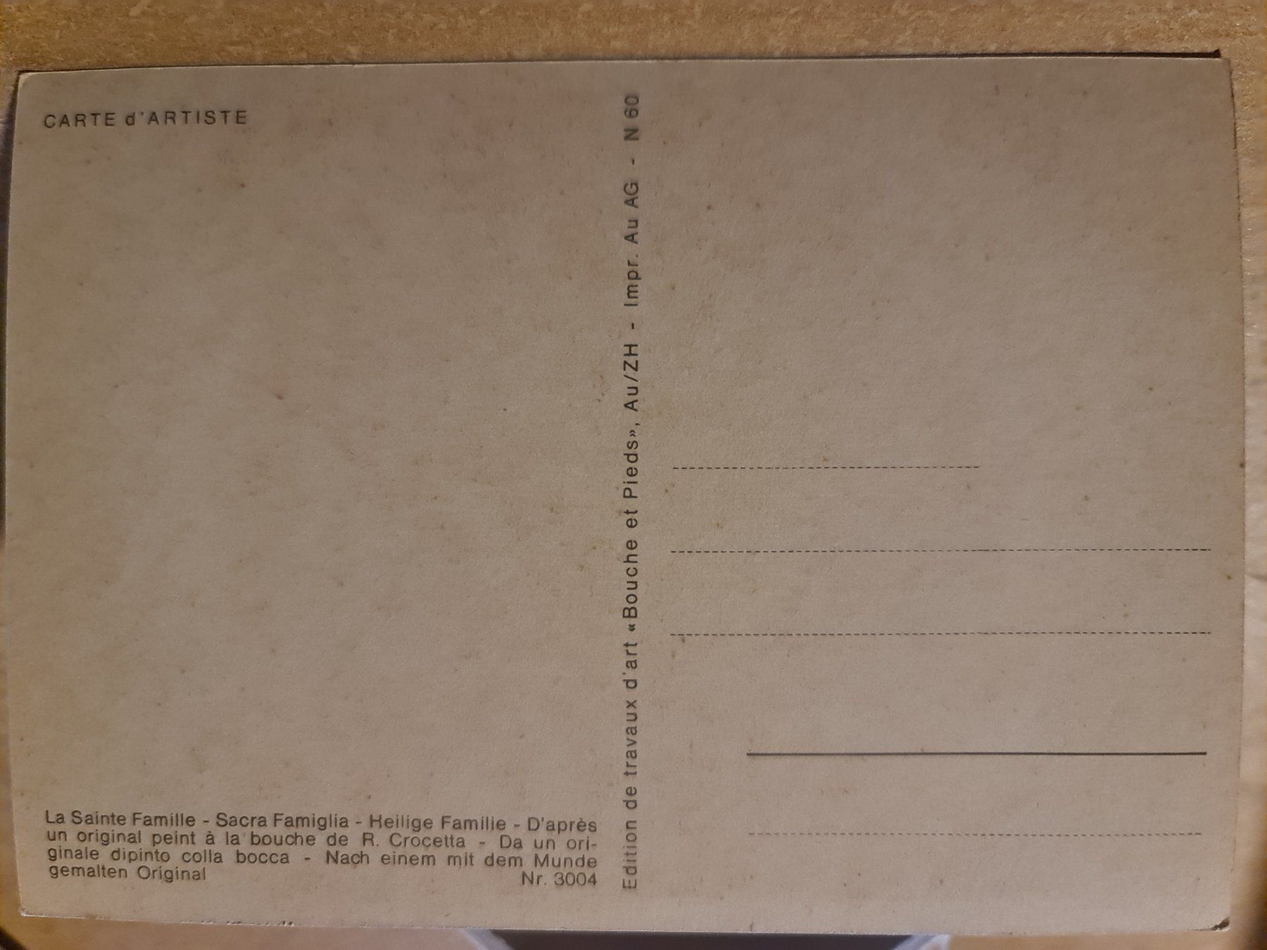 Cartes postales: Ansichtskarte Weihnachtskarte "Heilige Familie" – Neuf (Voir description) à Dintikon par Vexi 1