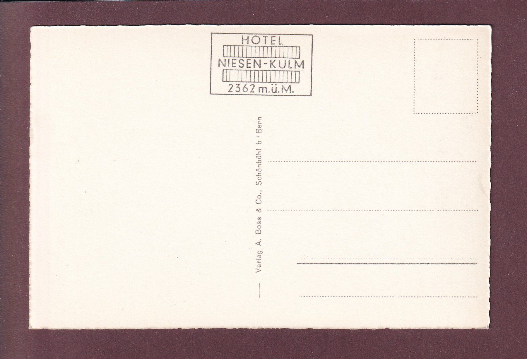 Ansichtskarten: NIESEN-KULM - Fligeraufnahme – Gebraucht aus Pully von nicecards 1