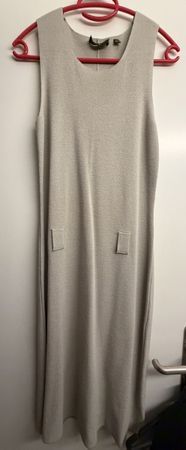 Donna Karan Kleid ärmellos grau Gr.S-M 1x getragen