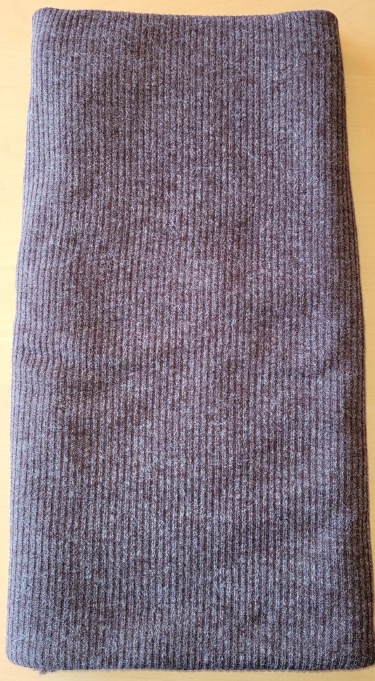 Tessuti: weicher Strick-Stoff braun-meliert – Nuovo (secondo la descrizione) da Madiswil venduto da fabrics
