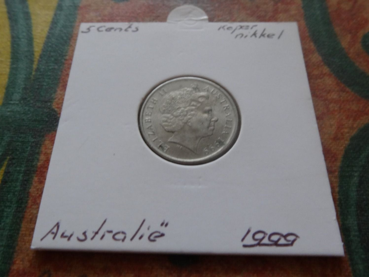 Alle Münzen: AUSTRALIA  5  Cents  1999 – Gebraucht aus Romanel-sur-Lausanne von Swift13 1