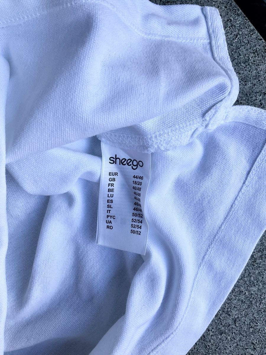 Magliette Polo: Sheego Basic - hochwertiges Damen Poloshirt, Gr. 44/46 – Nuovo (secondo la descrizione) da Regensdorf venduto da lotti8105 4