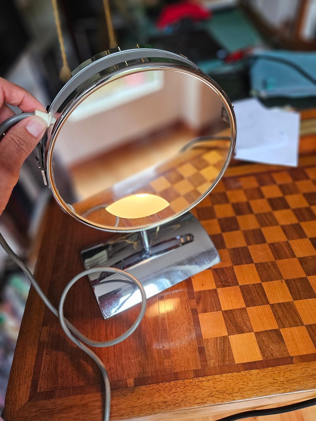 Lampade: Lampe - Mirroir de table années '60 – Usato da Chez-le-Bart venduto da gia_l9wp