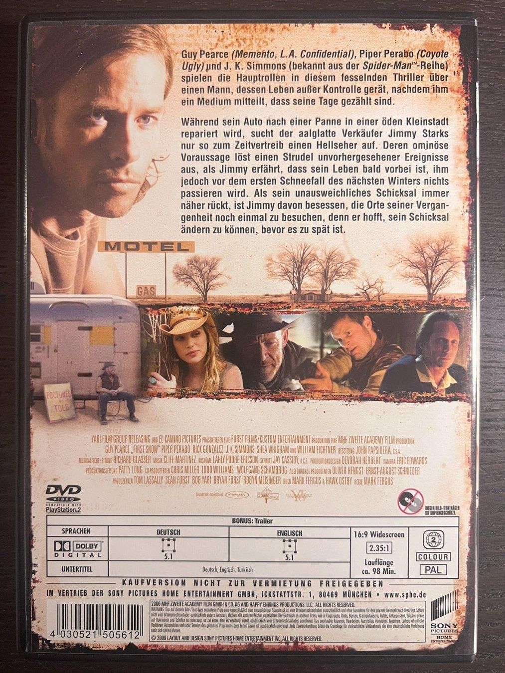 Tutti i DVDs: First Snow - Tödliche Prophezeiung – Usato da Zürich venduto da FilmFreunde 1