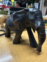 Schöner Deko Elefant aus Holz 9cm