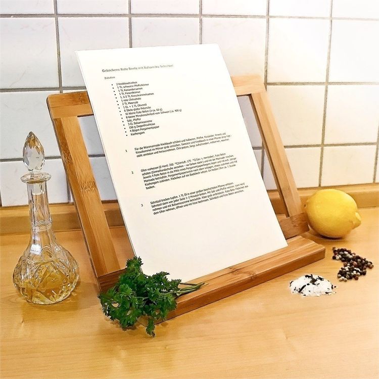 Dreieckiger Buchständer Aus Holz - Seitenablage Für Lesen & Lernen