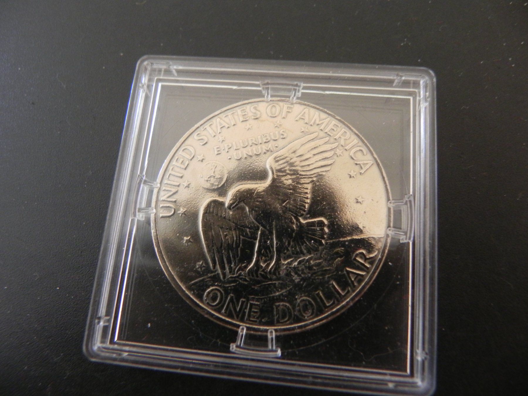 Tutti le monete: USA 1 Dollar Eisenhower - Ich bin ein Berliner 1963 – Usato da Biel/Bienne venduto da Gogolozi 1