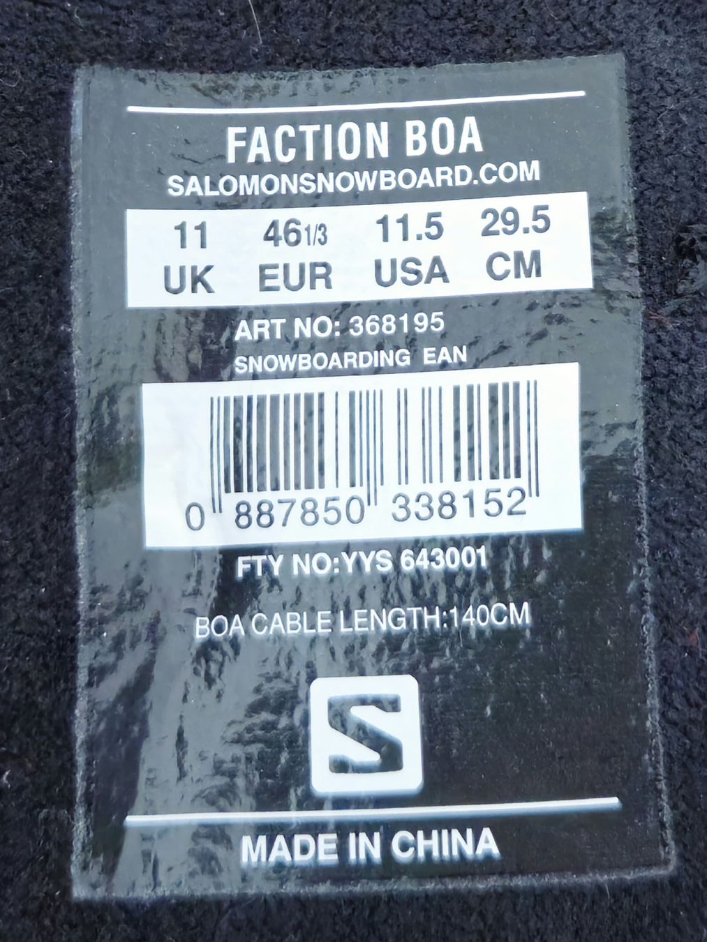 Salomon Scarpe da uomo: Salomon Snowboard Boots – Usato da Burgdorf venduto da Bjoern010 4