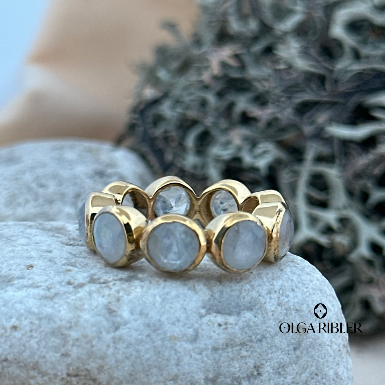 Olga Ribler Bagues: Memory Silber Ring 925 Mondstein Gr 57 – Neuf (Voir description) à Luzern par Schmuckoutlet 4