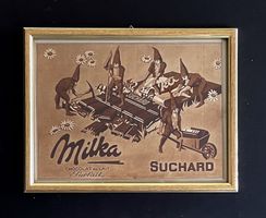 Chocolat Suchard  Milka - Alte Rahmenwerbung 1930