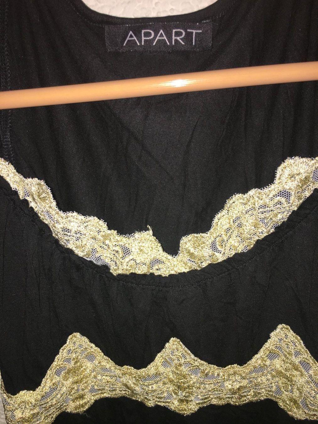 Heine Tuniken: APART Shirt, Gr.38, schwarz mit Spitze – Gebraucht aus Arni AG von Mimo007 3