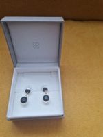 Jolies boucles d'oreilles peut être onyx et argent
