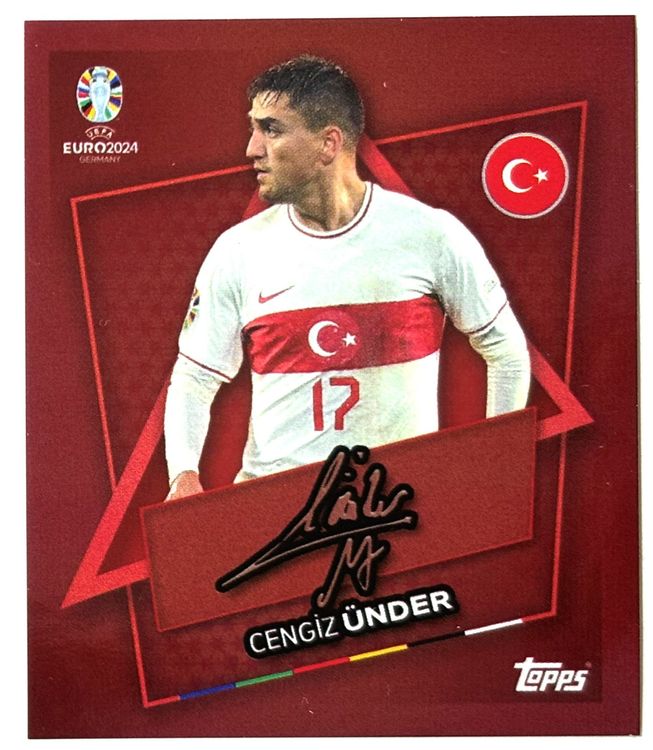 Topps Euro 2024 Swiss Edition - Carte Bernardo Silva (Signature) - Bord Rouge