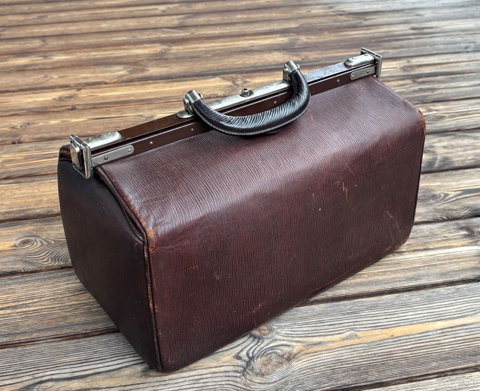 Sacs: antike Arzttasche, Leather Gladstone Bag – D'occasion à Lüchingen par Eeizo 4