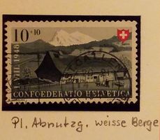 A9) P39.2.04, Abart Abgenützter Platte, weisse Berge
