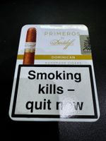 Schöne Metall Zigarillo-Box Davidoff Primeros