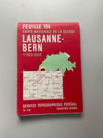 Landkarte: Lausanne-Bern: 1:100000 (1965)