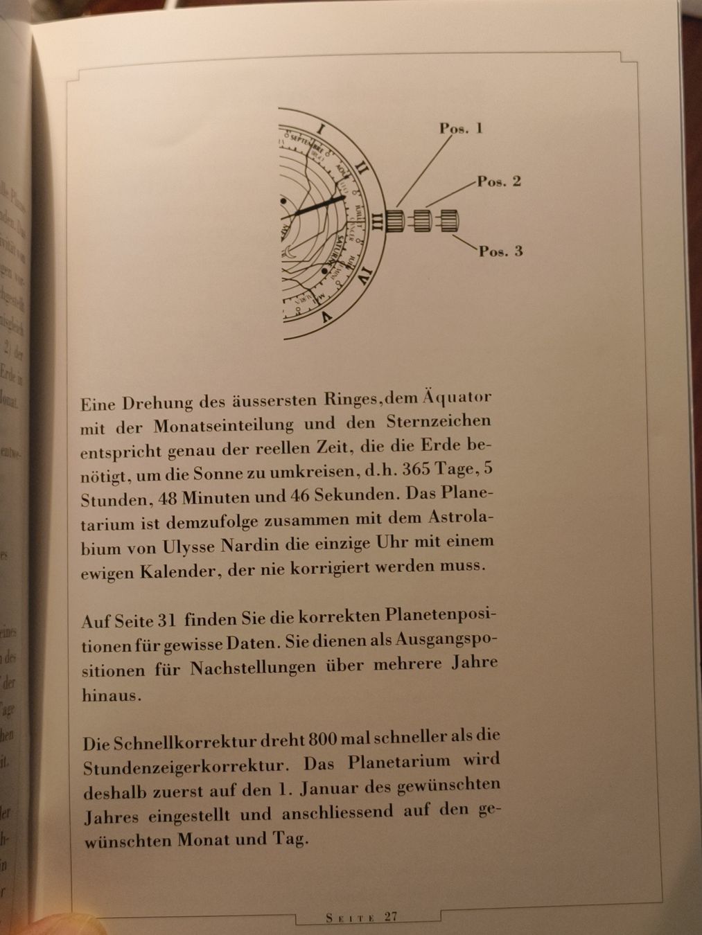 Ulysse Nardin Orologi: Prospekt Ulysse Nardin Le Locle Planetarium Copernicus – Usato da stettlen venduto da VintageBern_ch 6