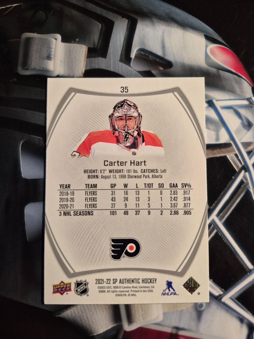 NHL Carte collezionabili: NHL Carter Hart Philadelphia Flyers – Usato da Treiten venduto da Sauber73 1