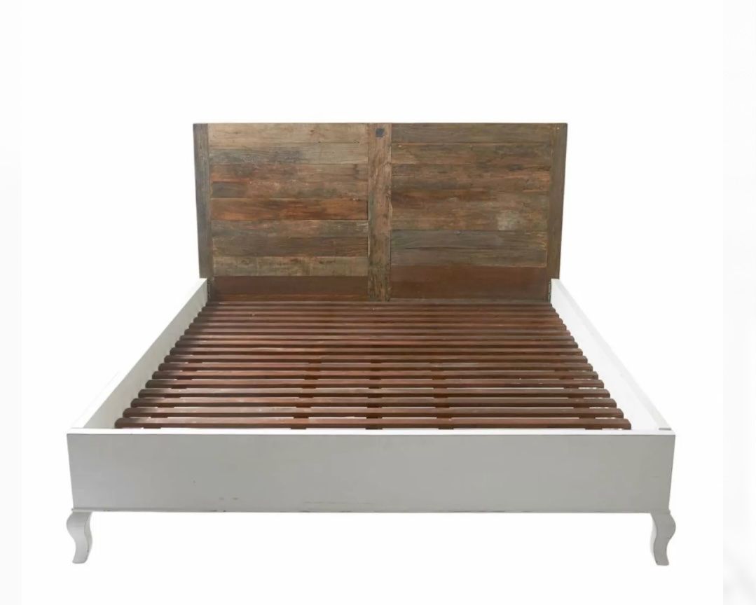 Riviera Maison Letti: RIVIERA MAISON** Driftwood Double Bed - – Nuovo e nell'imballaggio originale da Ruswil venduto da Miami-2026 1