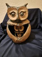 EULE FIGUR 3.STK GROSSE MITTLERE KLEINE KERAMIK TOP