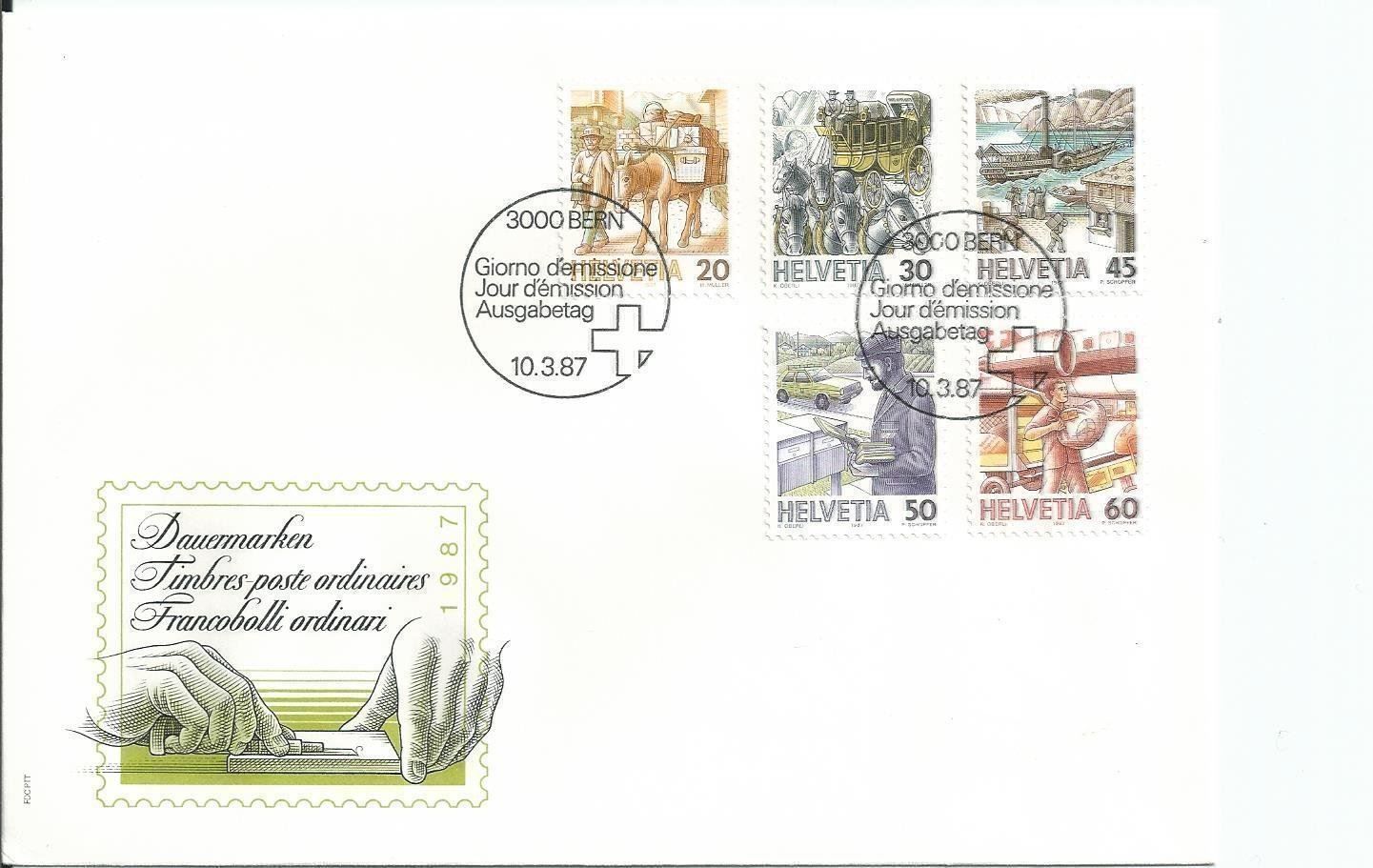 Alle Briefmarken: 1987 Schweiz – Gebraucht aus Trübbach von Sammer51