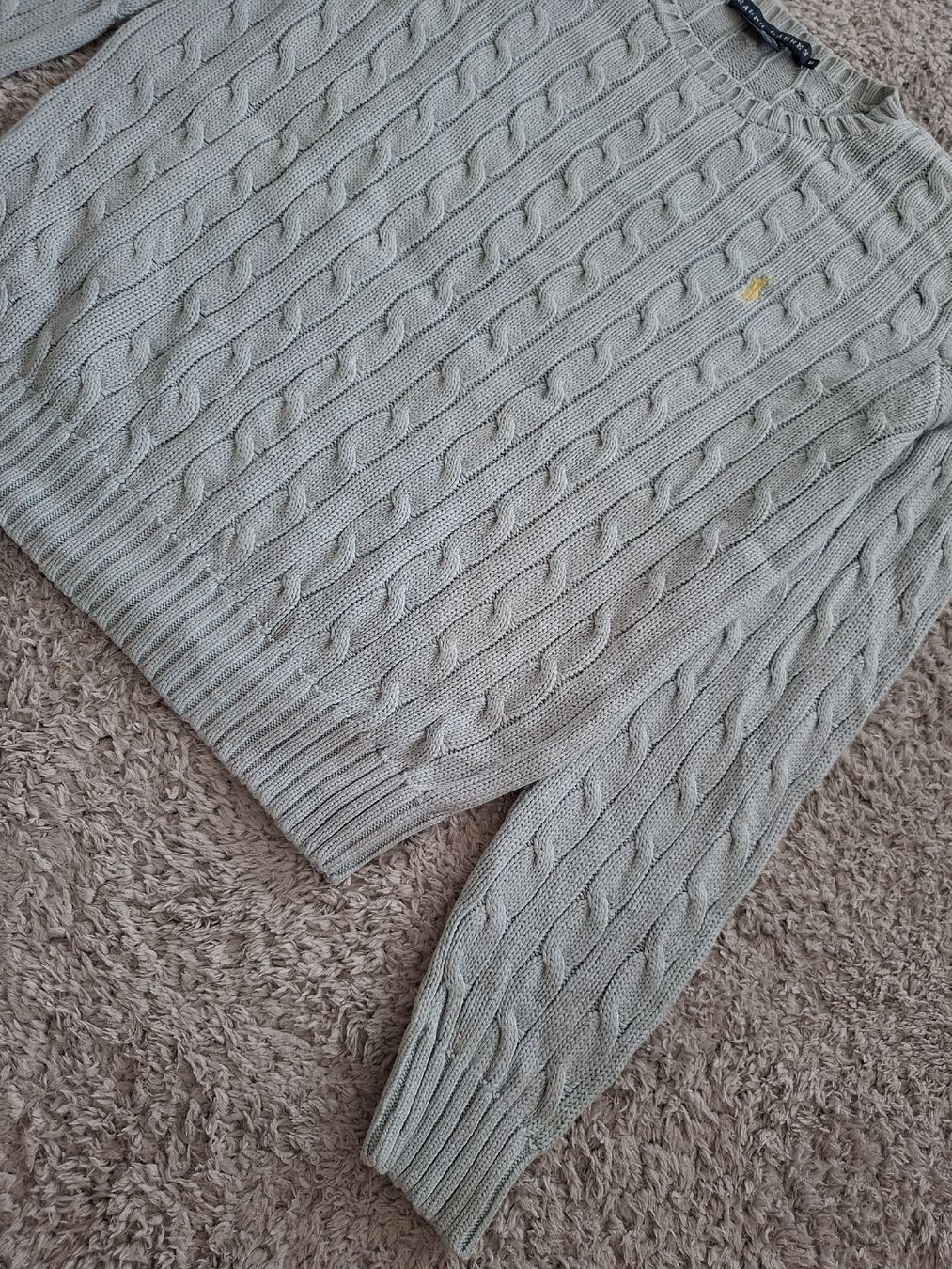 Ralph Lauren Maglioni & Felpe: Pull Ralph Lauren maille torsadée gris taille M – Usato da Renens VD venduto da ser_j2fn 5