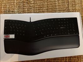 CHERRY KC 4500 ERGO Keyboard Corded Black Layout UK new