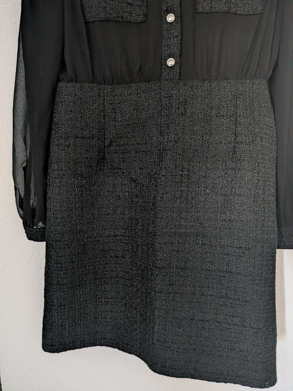 Morgan Robes: Morgan black tweed dress – Neuf (Voir description) à Morges par dhi_y2qk 3