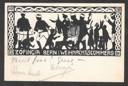 Studentenverbindung Zofingia Bern Weihnachtskommers 1908