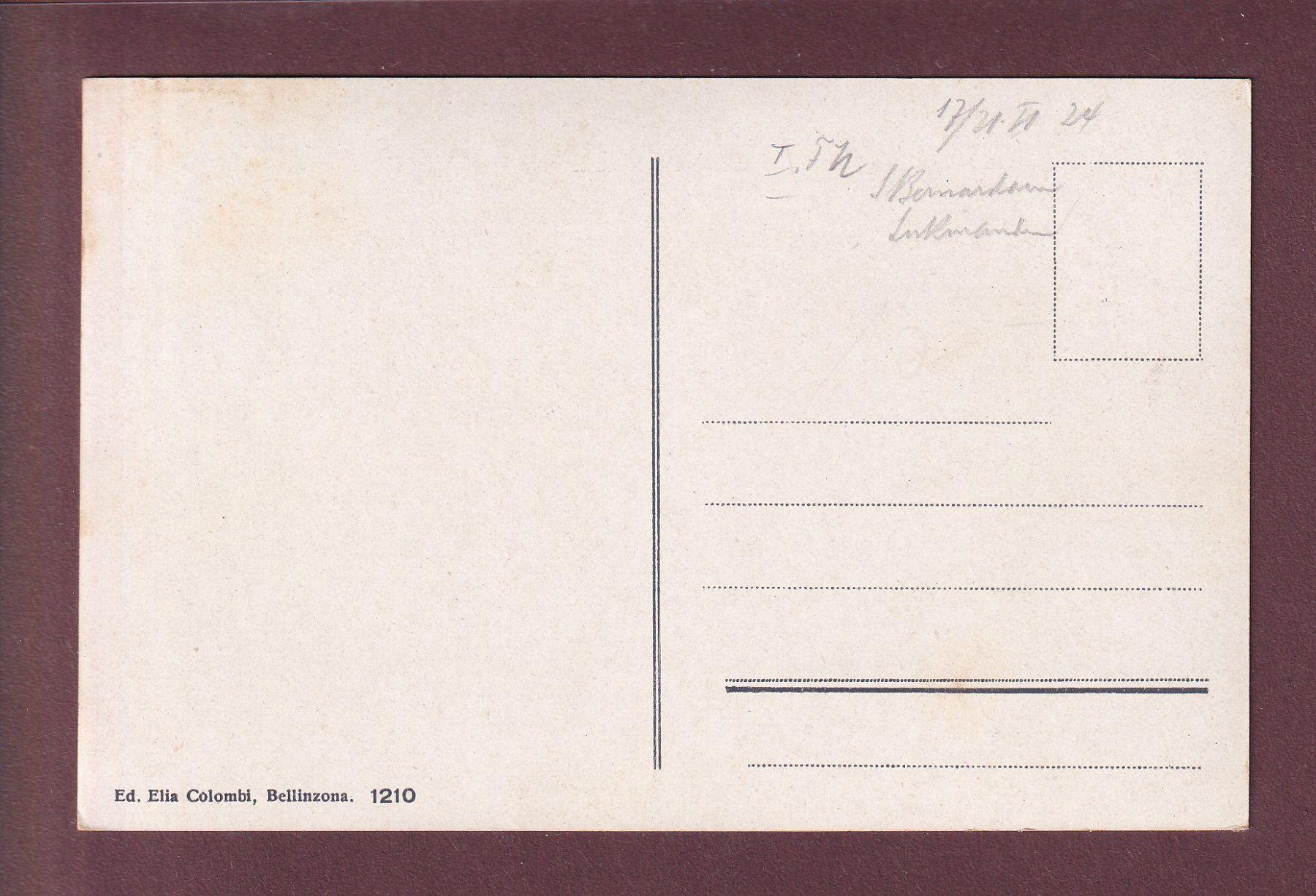 Cartes postales: BELLINZONA veduta Sud – D'occasion à Pully par nicecards 1