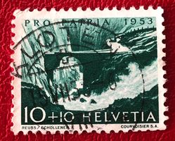 PRO PATRIA GESTEMPELT   ﻿  