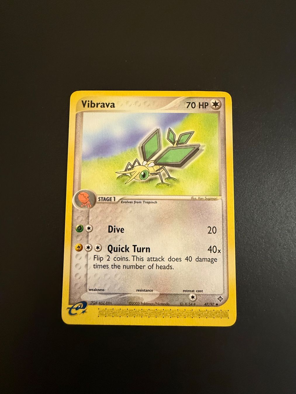 Pokémon Carte collezionabili: Vibrava EX Dragon 47/97 Pokémon – Usato da Zürich venduto da pokemon_cards