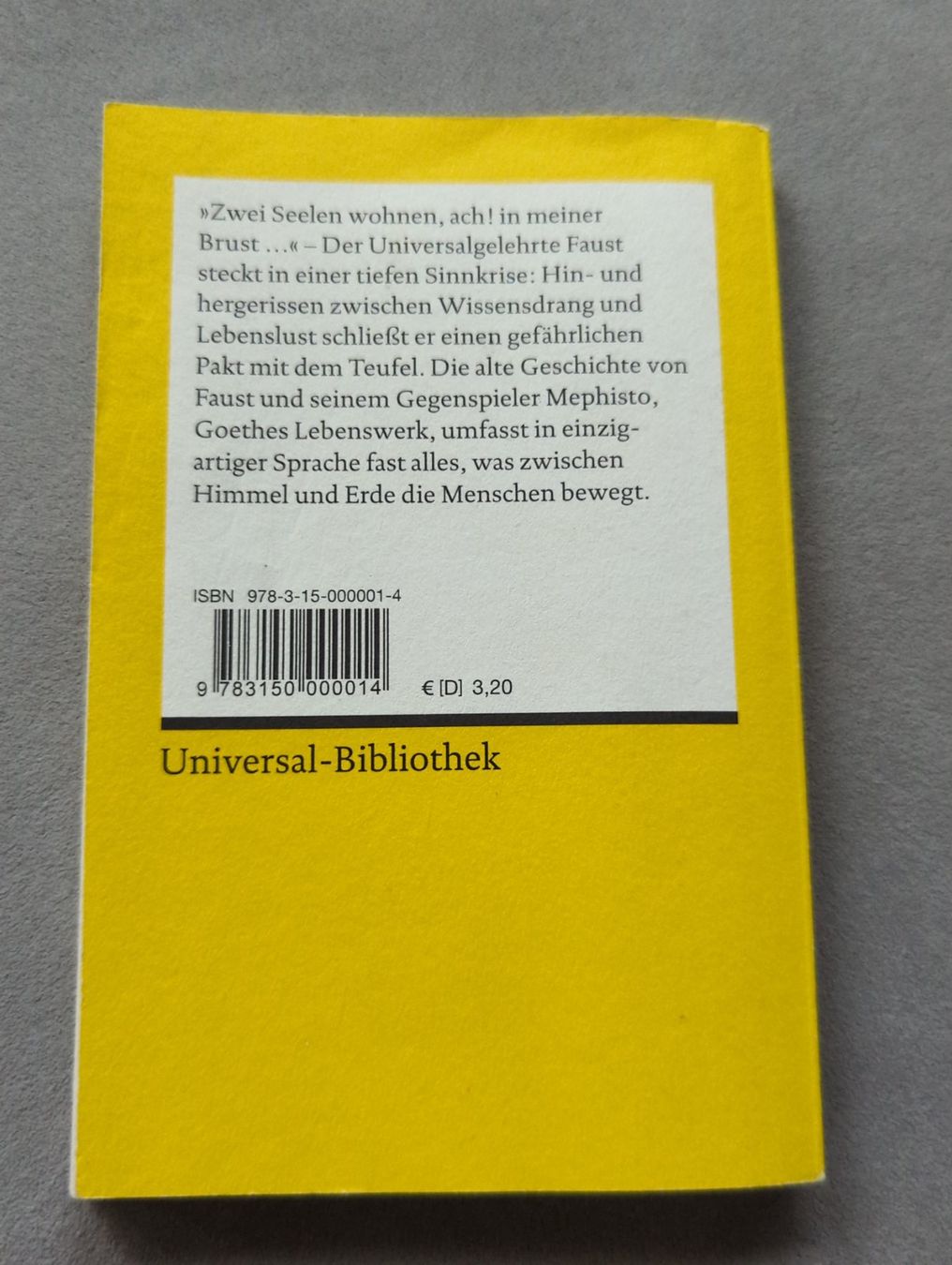 Libri: Faust - Der Tragödie Erster Teil – Nuovo (secondo la descrizione) da Dierikon venduto da Jolie 1