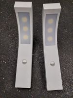 2er Set LED-Wandlampen mit Bewegungsmelder