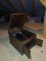 Antiker Grammophon mit Schallplatten- Rarität!