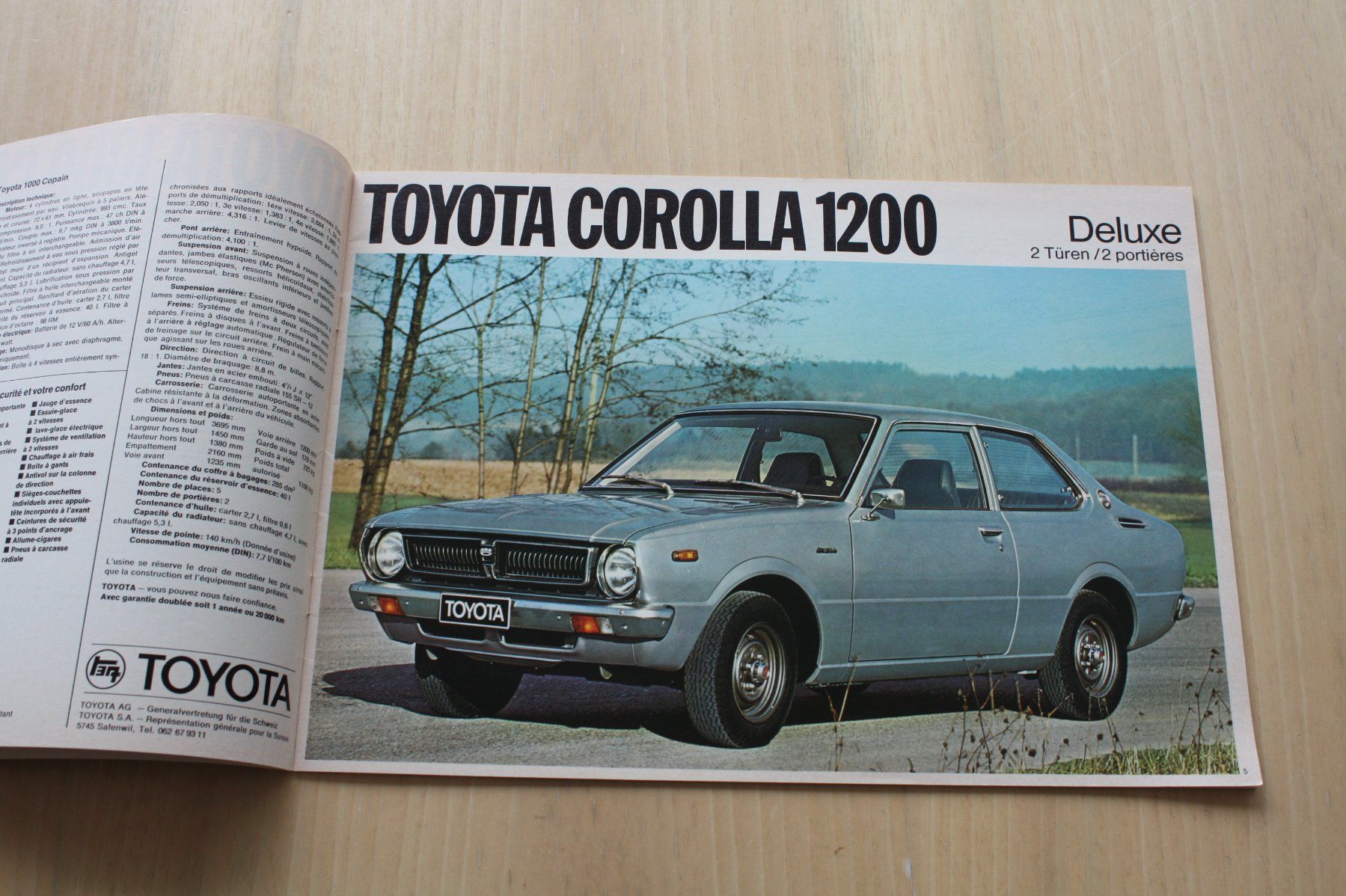 Toyota Documenti: Toyota CH-Prospekt 1975 – Usato da Wikon venduto da erwin400 2
