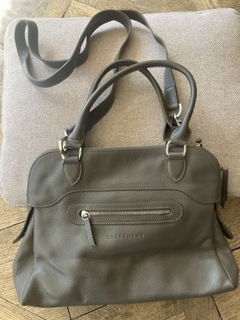 Longchamp Ledertasche, Farbe Taupe, super Zustand!