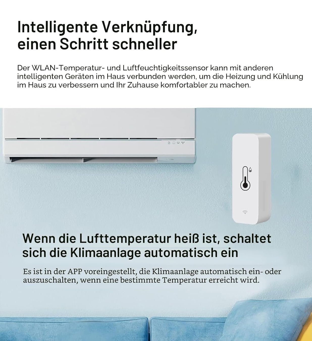 Autres articles pour la maison: Thermometer Hygrometer WLAN digital Innen Luftfeuchtigkeit – Neuf avec emballage d'origine à Genève par Promo- 6