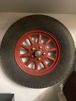 2 x Speichenfelgen rot antik / Raritäten! Fiat