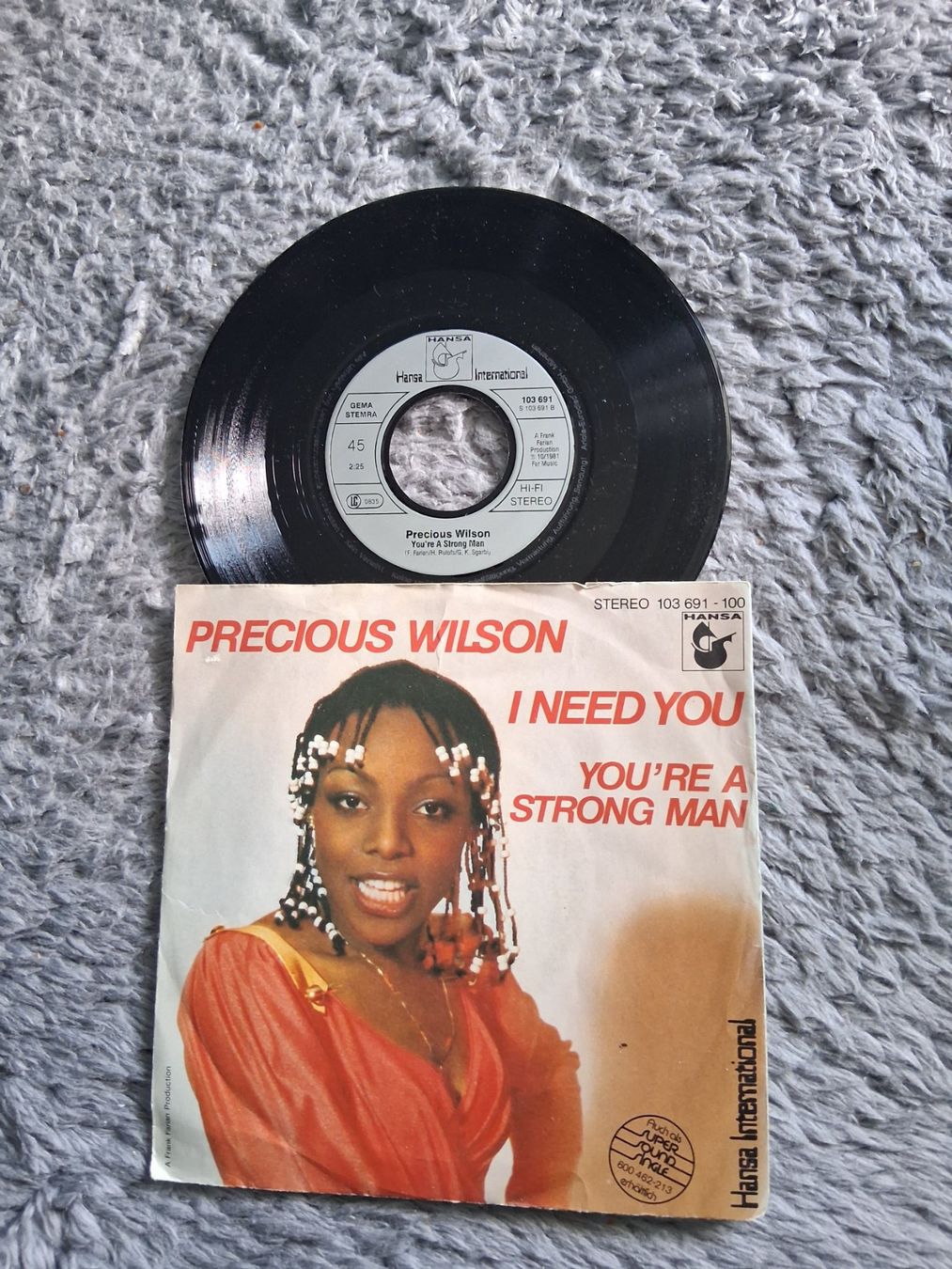 Dischi in vinile: PRECIOUS WILSON     I NEED YOU     7NER SINGLE – Usato da Wetzikon ZH venduto da Ramones01